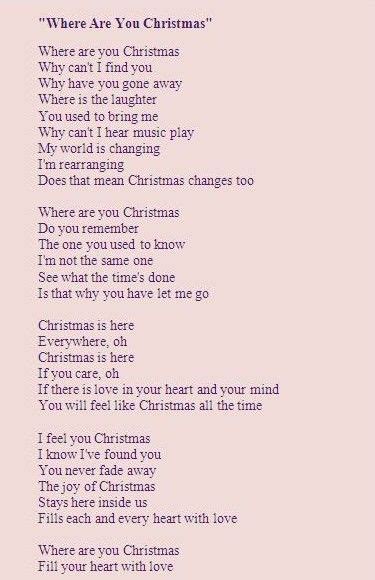 The Meaning Behind The Song: Where Are You Christmas by .